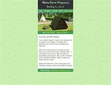 Tablet Screenshot of mainsfarmwigwams.com